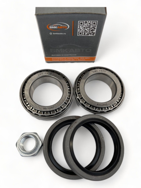 Ремкомплект ступицы переднего колеса для ВАЗ 2121 Нива/ 2123 Шевроле/ Ступичный подшипник 2007108 БМК-АВТО